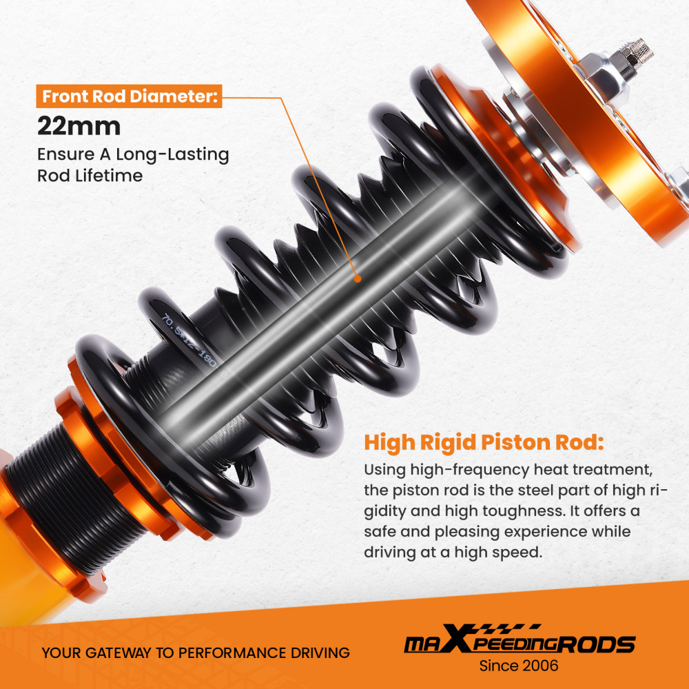 Assetto a Ghiera Ammortizzatori compatibile per BMW 3 Serie E90 E91 E92 E93 2005-13 Coilover