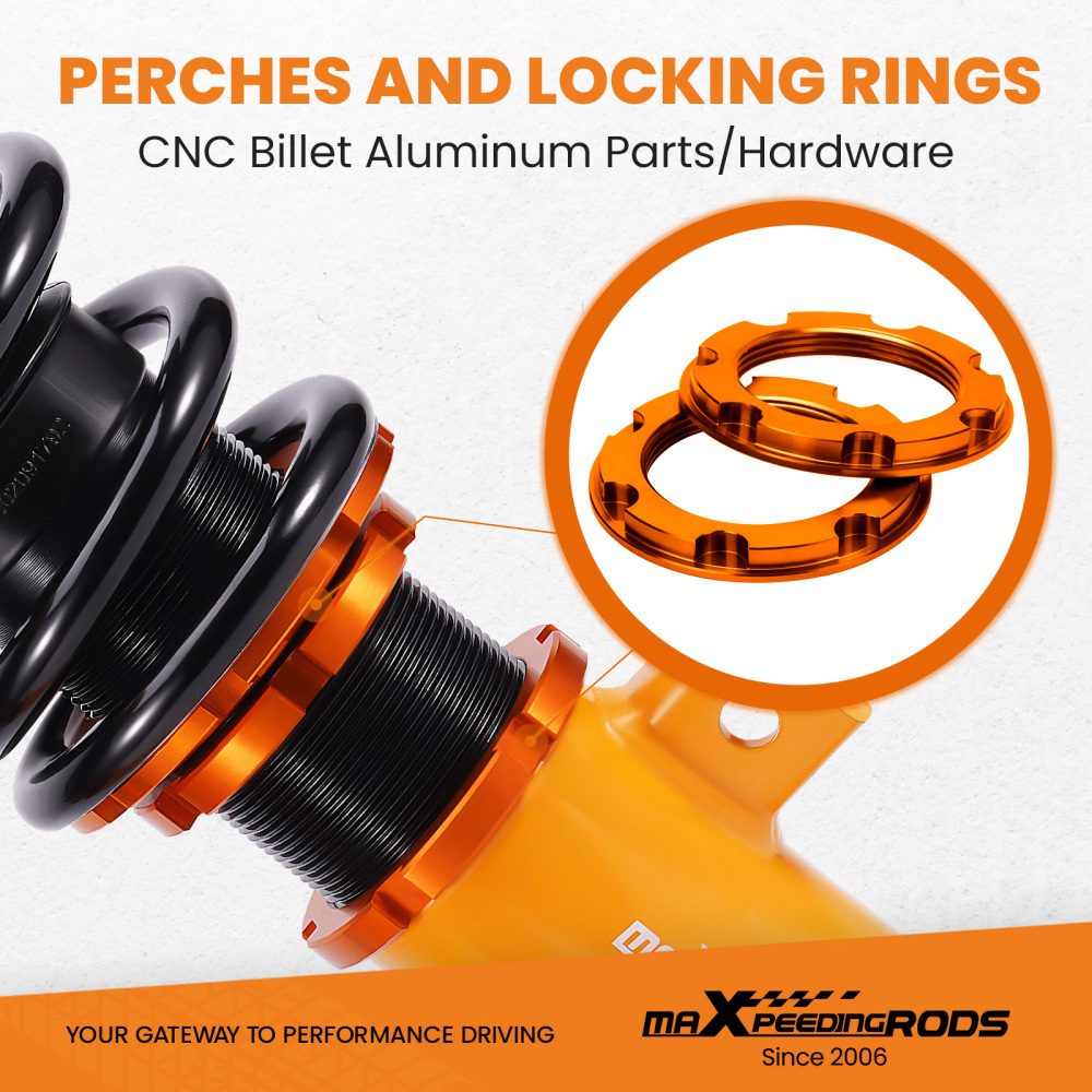 Height And Damper Adjustable Coilover Suspension Kit compatible for BMW 3 Series E92/E93 2007-2011 Lowering Kit