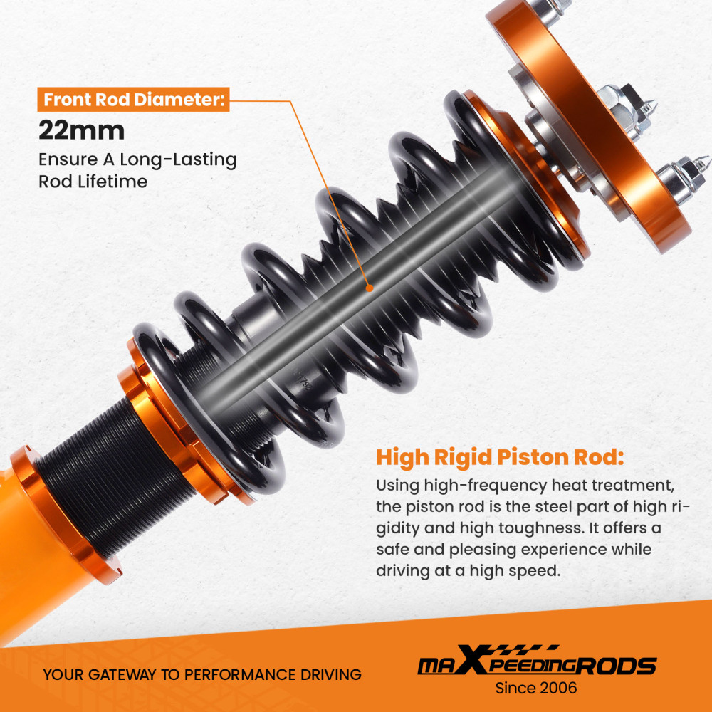 Coilover Damper Suspension compatible for BMW E92 E93 325 328 330 335 07-11 Lowering Kit