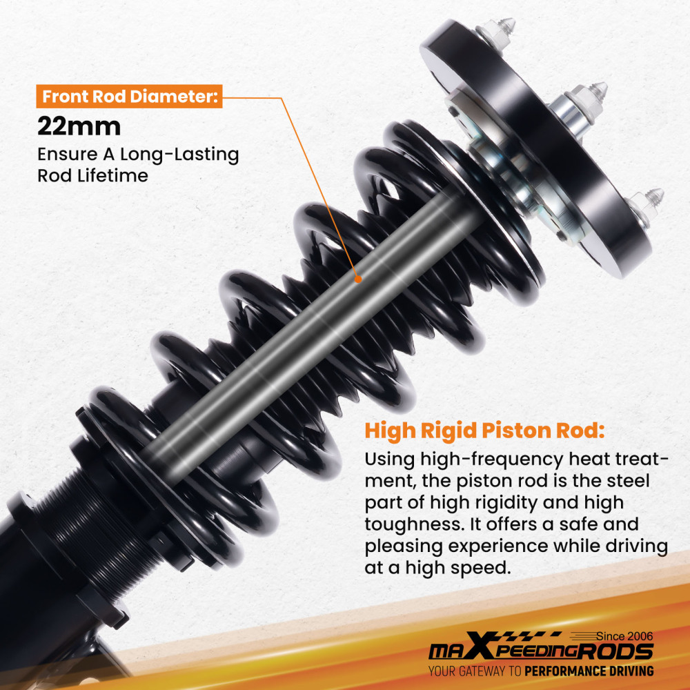 Kit Assetto a Ghiera Ammortizzatori compatibile per BMW 3 E90 Berlina 2004-11 335i 320d 325