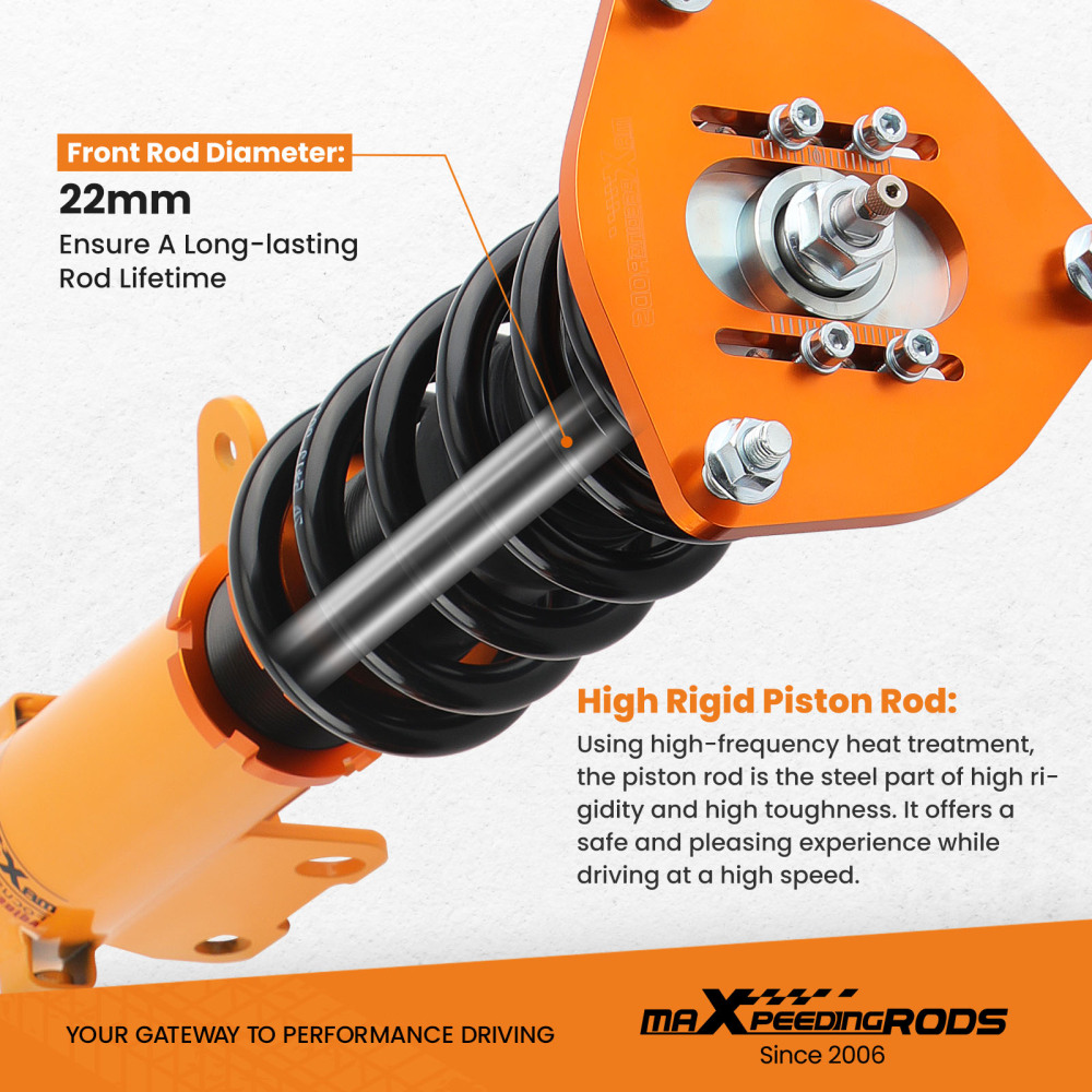 Damper Coilover compatible for Mitsubishi Eclipse 2000-05 Coil Spring Struts Suspension