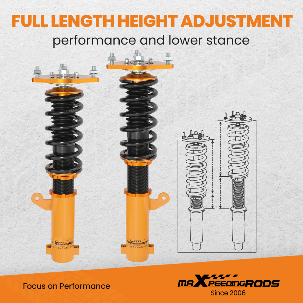 Performance Coilovers compatible for Mitsubishi Eclipse 4G 2006-2012 Adj Damper Shock Strut lowering kit