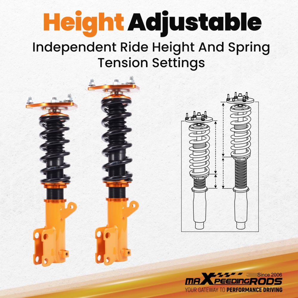 Complete Coilovers Set compatible for Mitsubishi Eclipse 4G 2006-2012 Galant DJ 2004-2012 Shocks