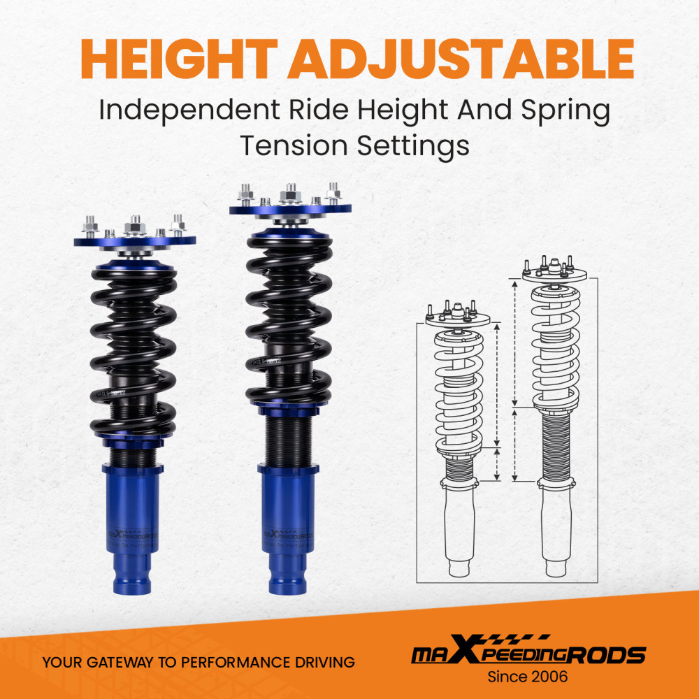 Twin-Tube Damper Coilover Suspension Kits For Eclipse 95 - 99 Galant 94-98 lowering kit