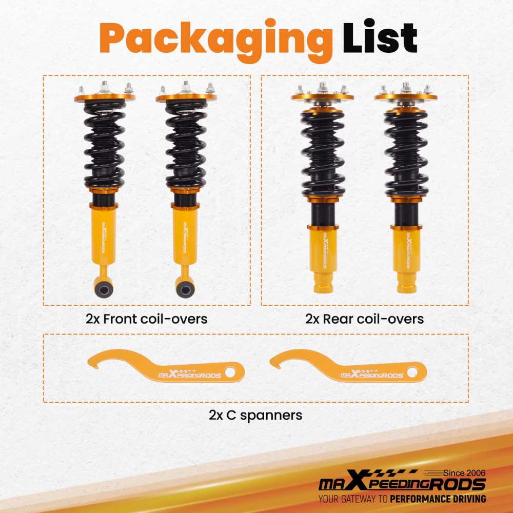 1995-1999 compatible for Mitsubishi Eclipse Galant Height Adjustable Coilover Kits Coilovers