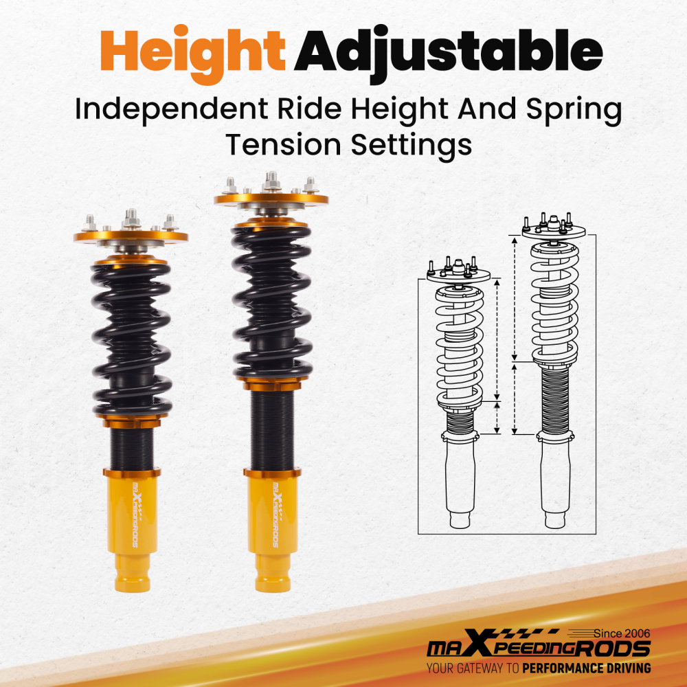1995-1999 compatible for Mitsubishi Eclipse Galant Height Adjustable Coilover Kits Coilovers