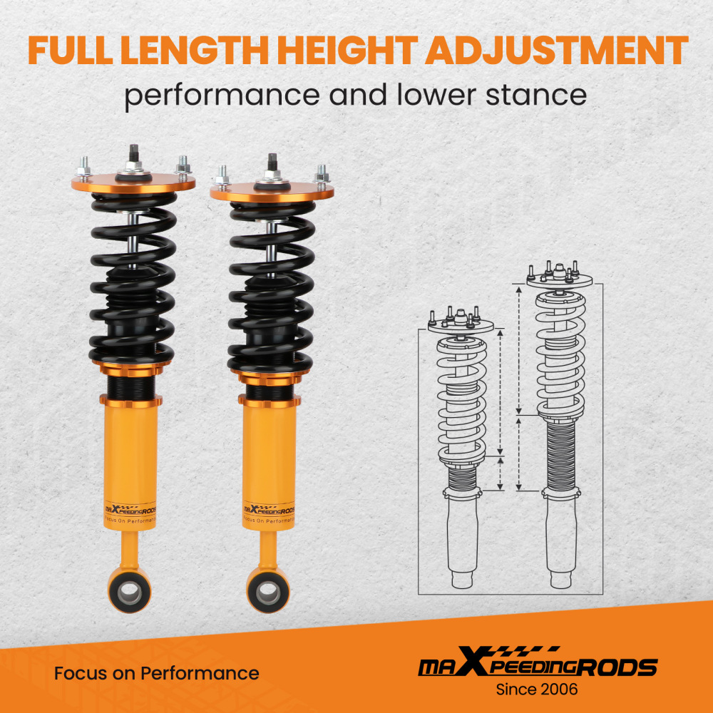 Coilover Ammortizzatori compatibile per Mitsubishi Eclipse 1995-1999 D38A D33A D32A
