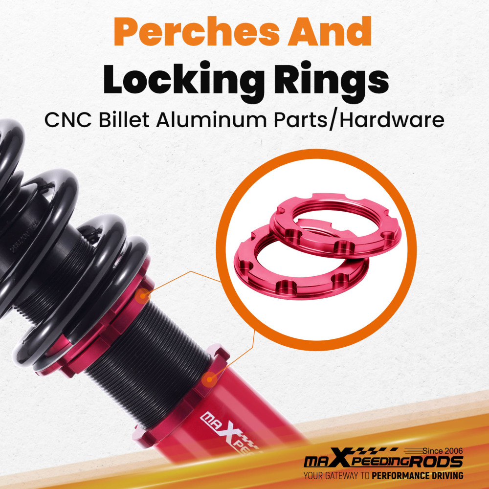 Compatible for Mitsubishi Eclipse 1995 -1999 Shocks Struts 24 Ways Adj. Damper Coilovers Kits Lowering Kit