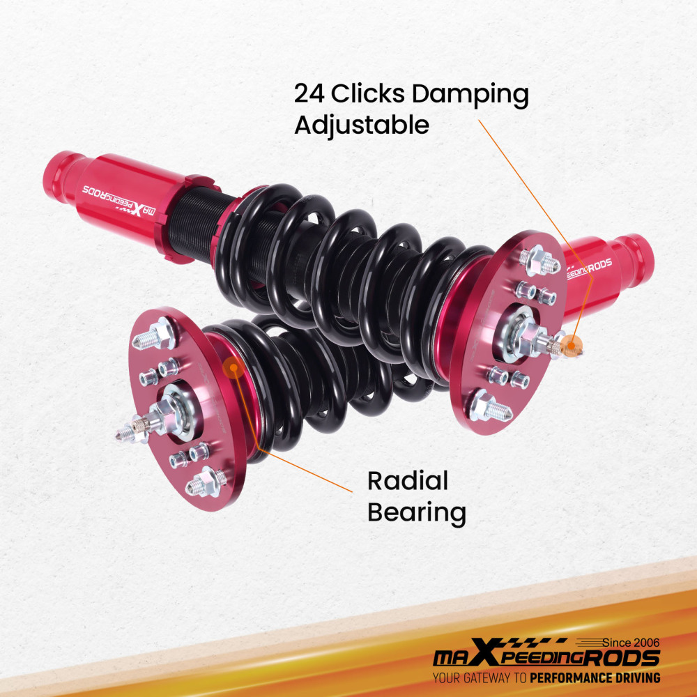 Compatible for Mitsubishi Eclipse 1995 -1999 Shocks Struts 24 Ways Adj. Damper Coilovers Kits Lowering Kit