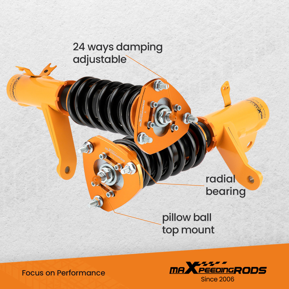 Coilovers Set Kits compatible for Honda Element 2003-2011 Adj. Damper Coil Spring Struts lowering kit