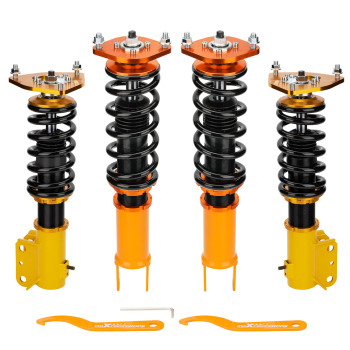 Compatible for Mitsubishi Lancer EVOLUTION 7 8 9 Adj HeightCamber Coilovers High Performance Coilovers Struts Suspension Kit Lowering Kit