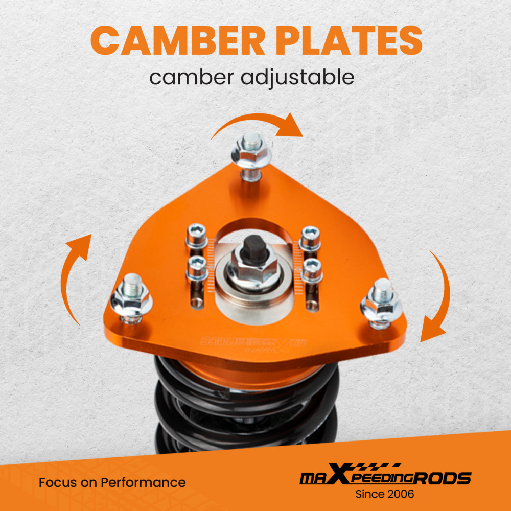 Compatible for Mitsubishi Lancer EVOLUTION 7 8 9 Adj HeightCamber Coilovers High Performance Coilovers Struts Suspension Kit Lowering Kit