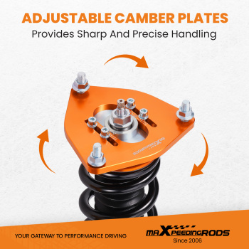 Kit de suspension amortisseurs réglable filetes compatible pour Subaru Forester 2009-2013