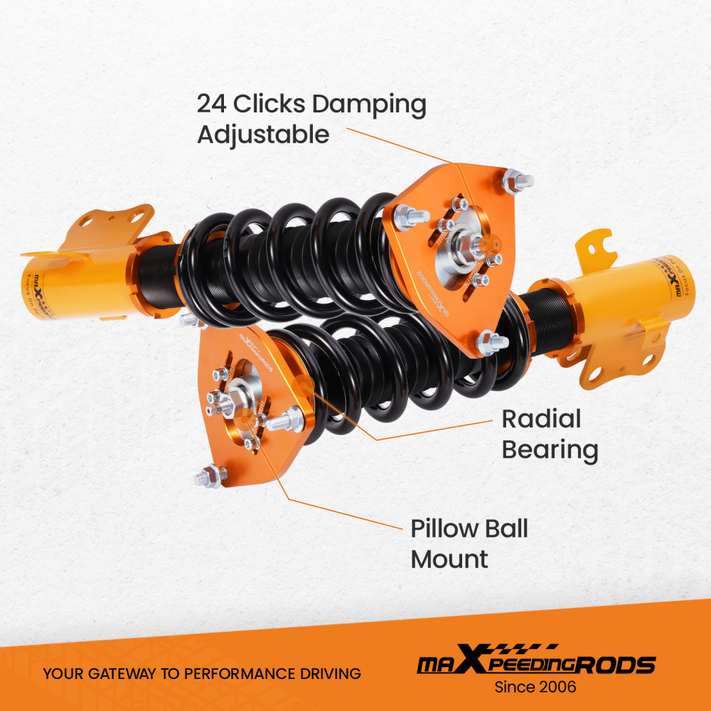 Street Coilovers Kit compatible for Subaru Forester 2009-2013 Adjustable Damper Shocks Lowering Kit