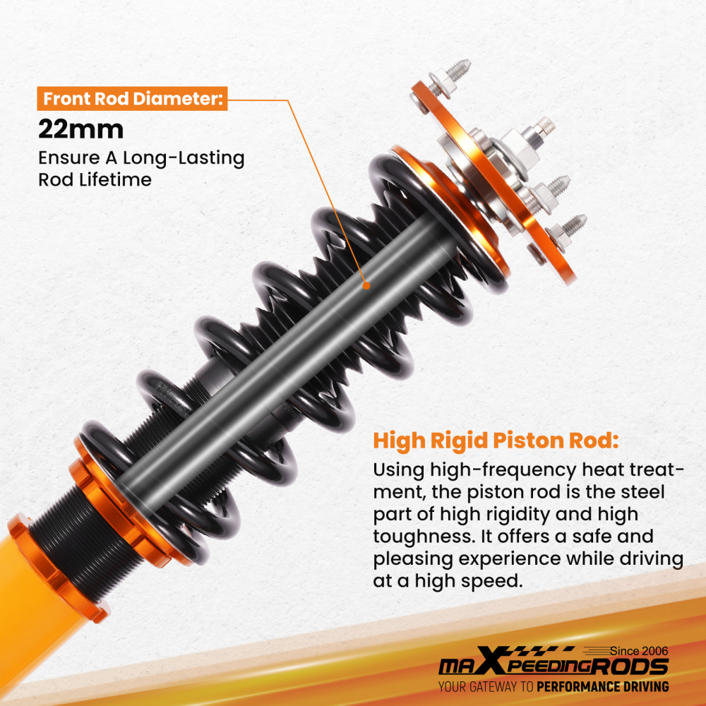 Street Coilovers compatible for Subaru Forester SF 1998-2002 2.0 2.5 AWD 1998-2002