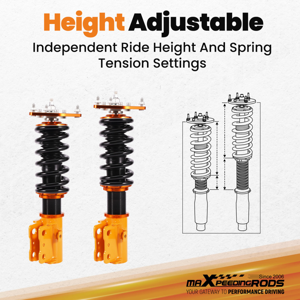 Street Coilovers compatible for Subaru Forester SF 1998-2002 2.0 2.5 AWD 1998-2002