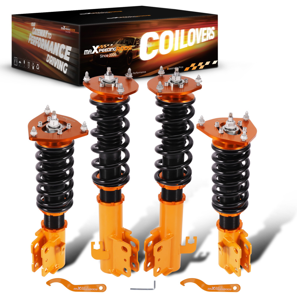 24 Click Damper Coilovers Kit compatible for Subaru Forester 1998-2002 Coil Springs & Strut