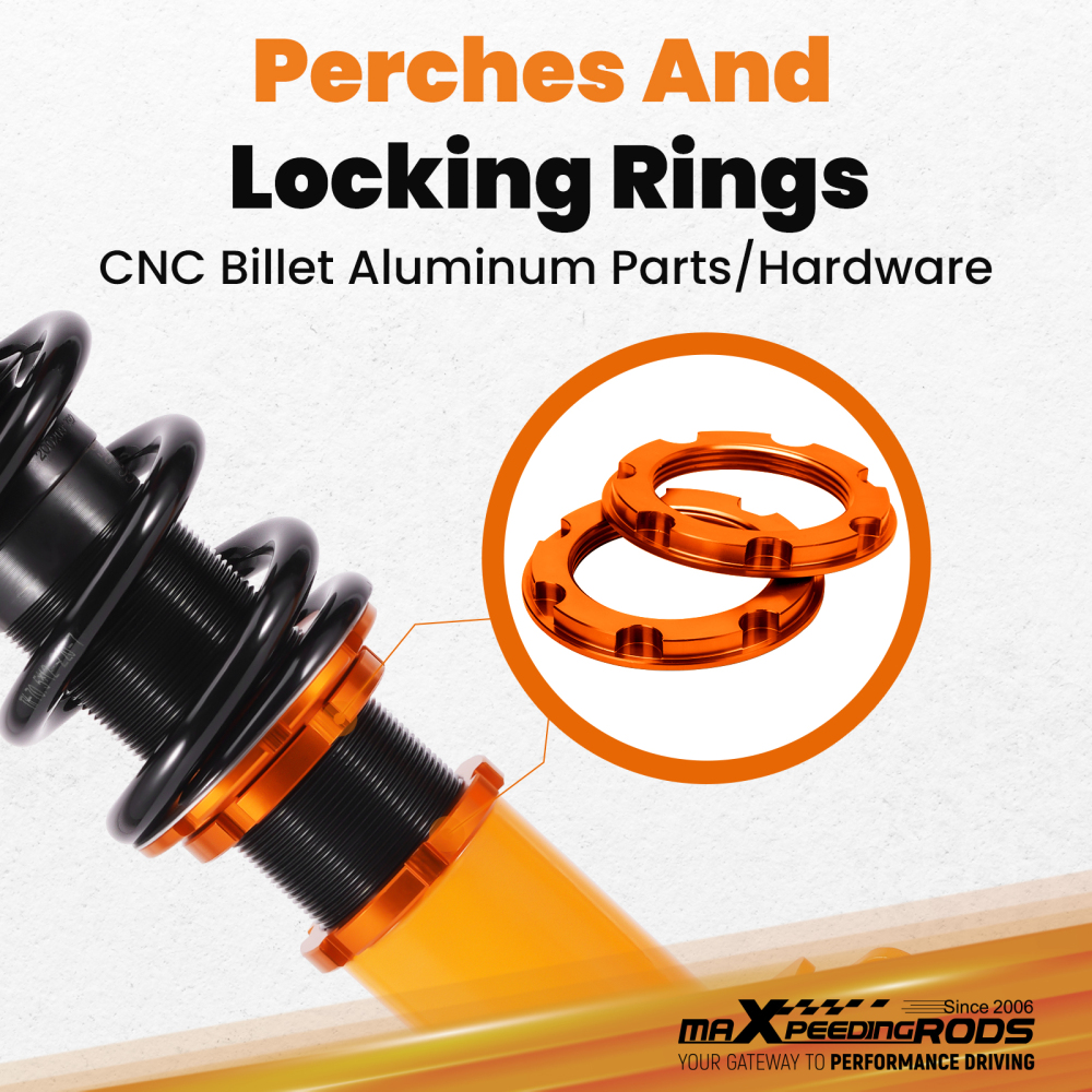 24 Click Damper Coilovers Kit compatible for Subaru Forester 1998-2002 Coil Springs & Strut