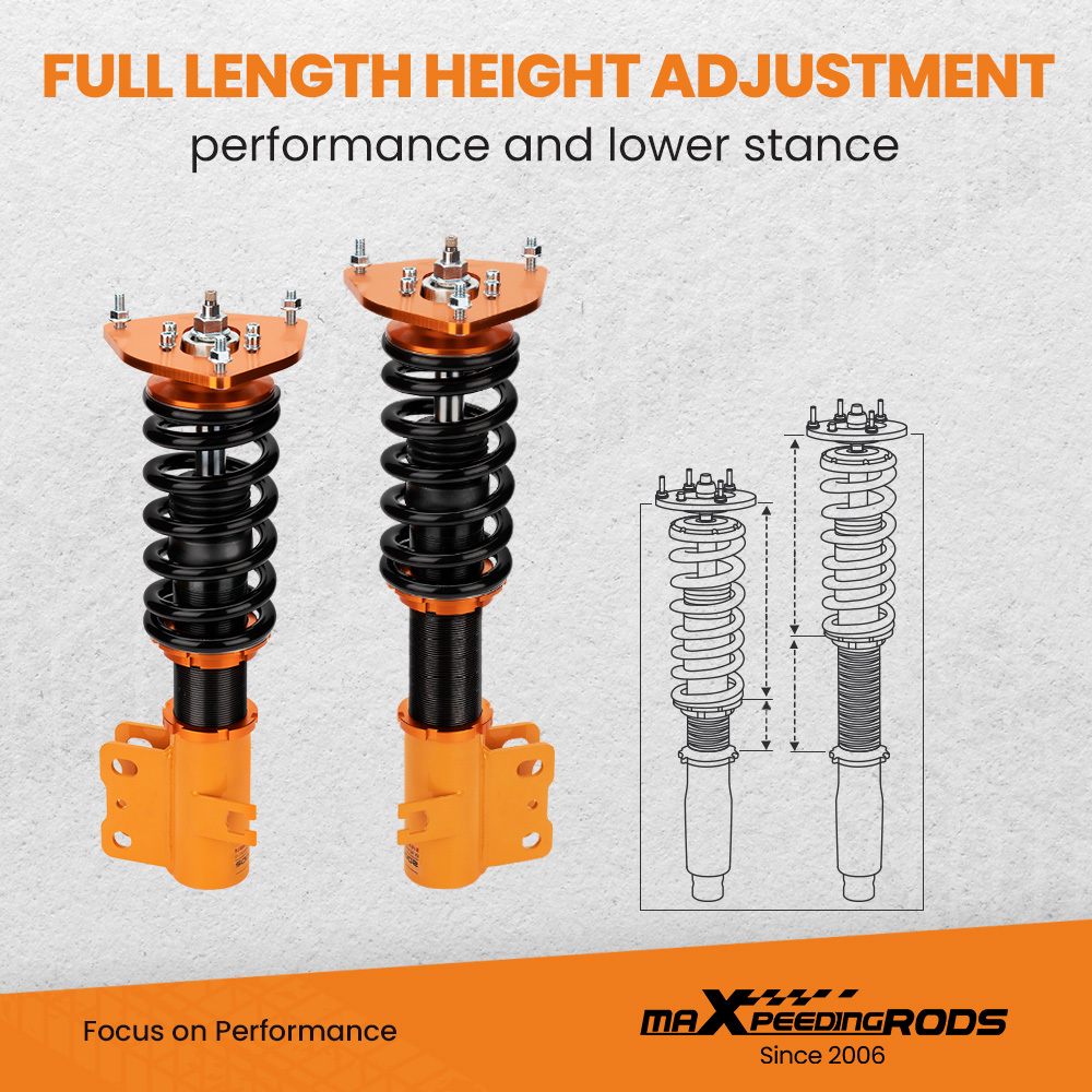 Street Coilovers compatible for Subaru Forester SF 1998-2002 2.0 2.5 AWD 1998-2002
