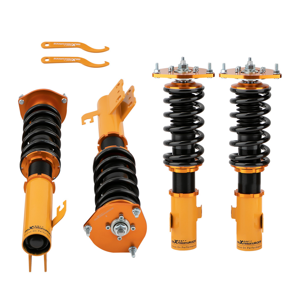New Coilovers Kit compatible for Subaru Forester 1998-2002 Adj. Height Coil Springs & Strut