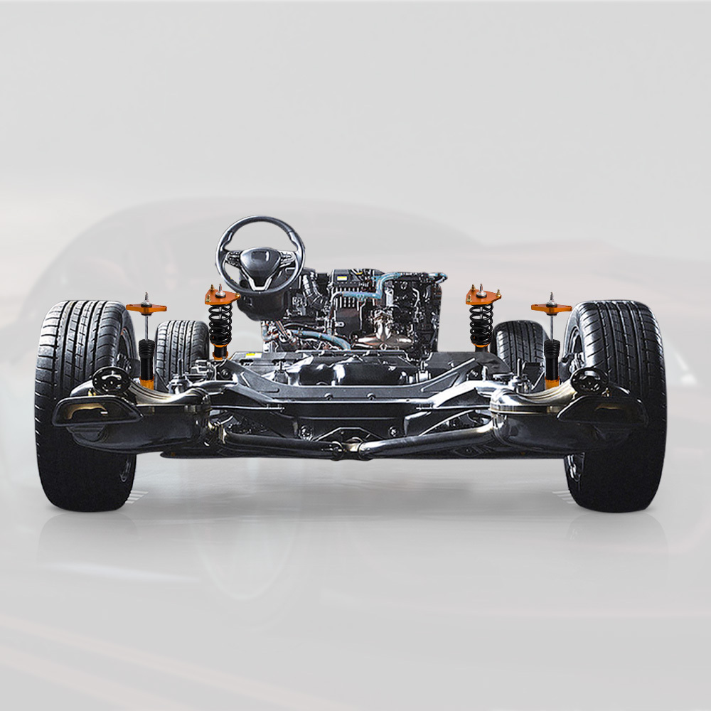 Air to Coil Shock Struts Assembly Conversion Kit compatible for Ford Expedition 2003-2006 lowering kit