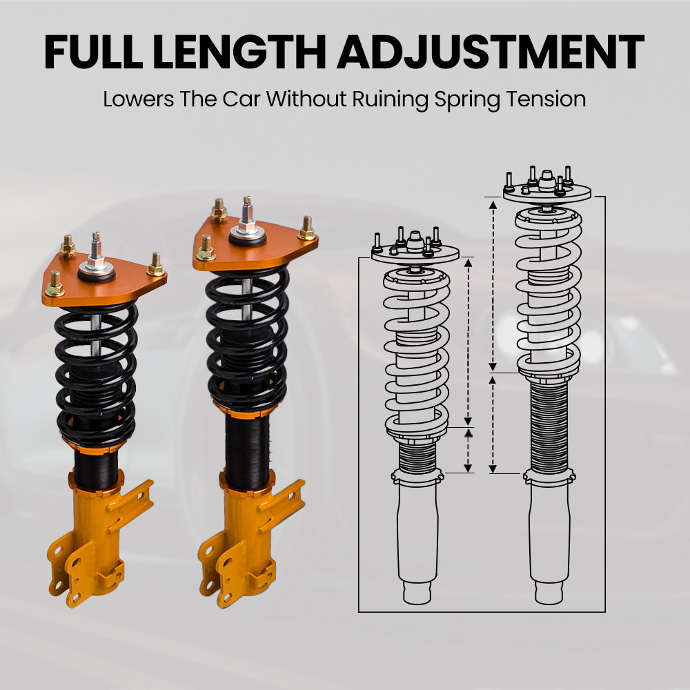 Air to Coil Shock Struts Assembly Conversion Kit compatible for Ford Expedition 2003-2006 lowering kit