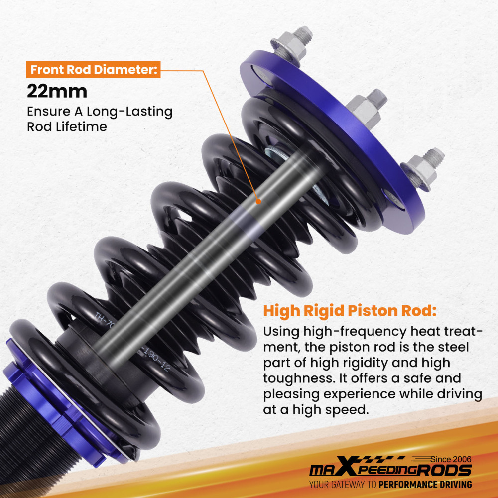 Suspensión tuning Amortiguador compatible para Lexus GS300 GS350 07-11 IS250 IS350