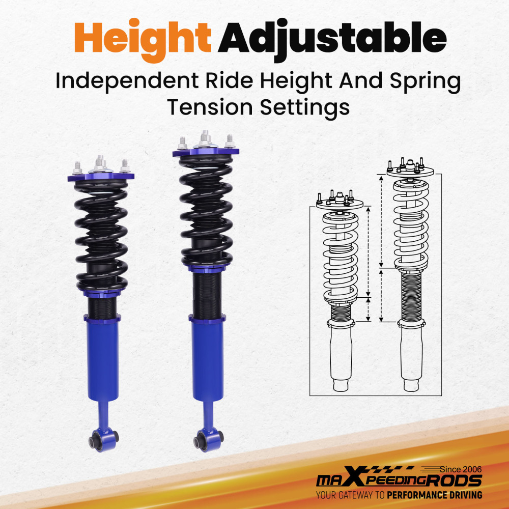 Suspensión tuning Amortiguador compatible para Lexus GS300 GS350 07-11 IS250 IS350