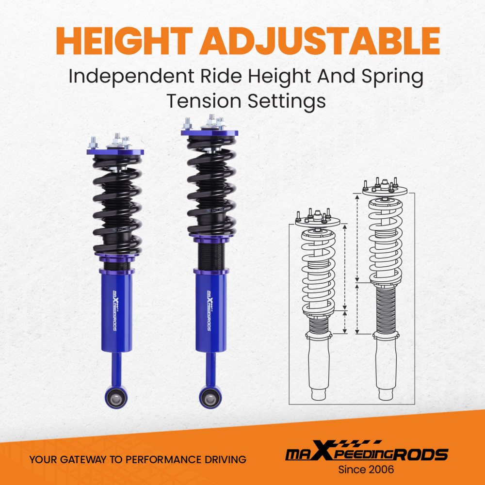 Full Coilover Shocks Absorbers Suspension compatible for Lexus IS Mk2 Sallon 2006-2013 Lowering Kit