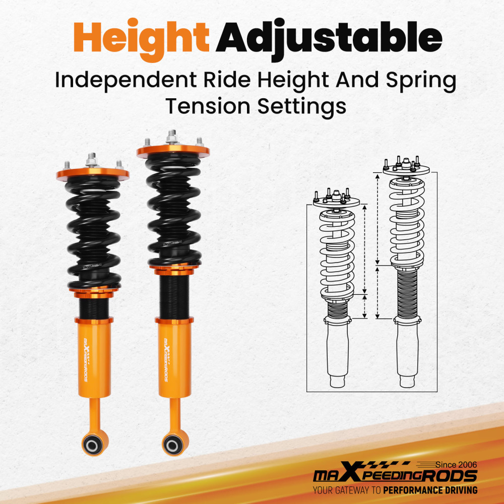 Coilover Strut Shocks compatible for Lexus IS350 IS250 2006 2007 2008 2009 2010 2011 2012 Lowering Kit