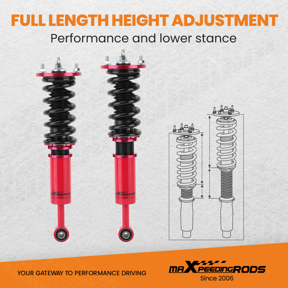 Performance Coilovers compatible for Lexus IS250 IS350 GSE20 GSE21 2006-2013 GS300