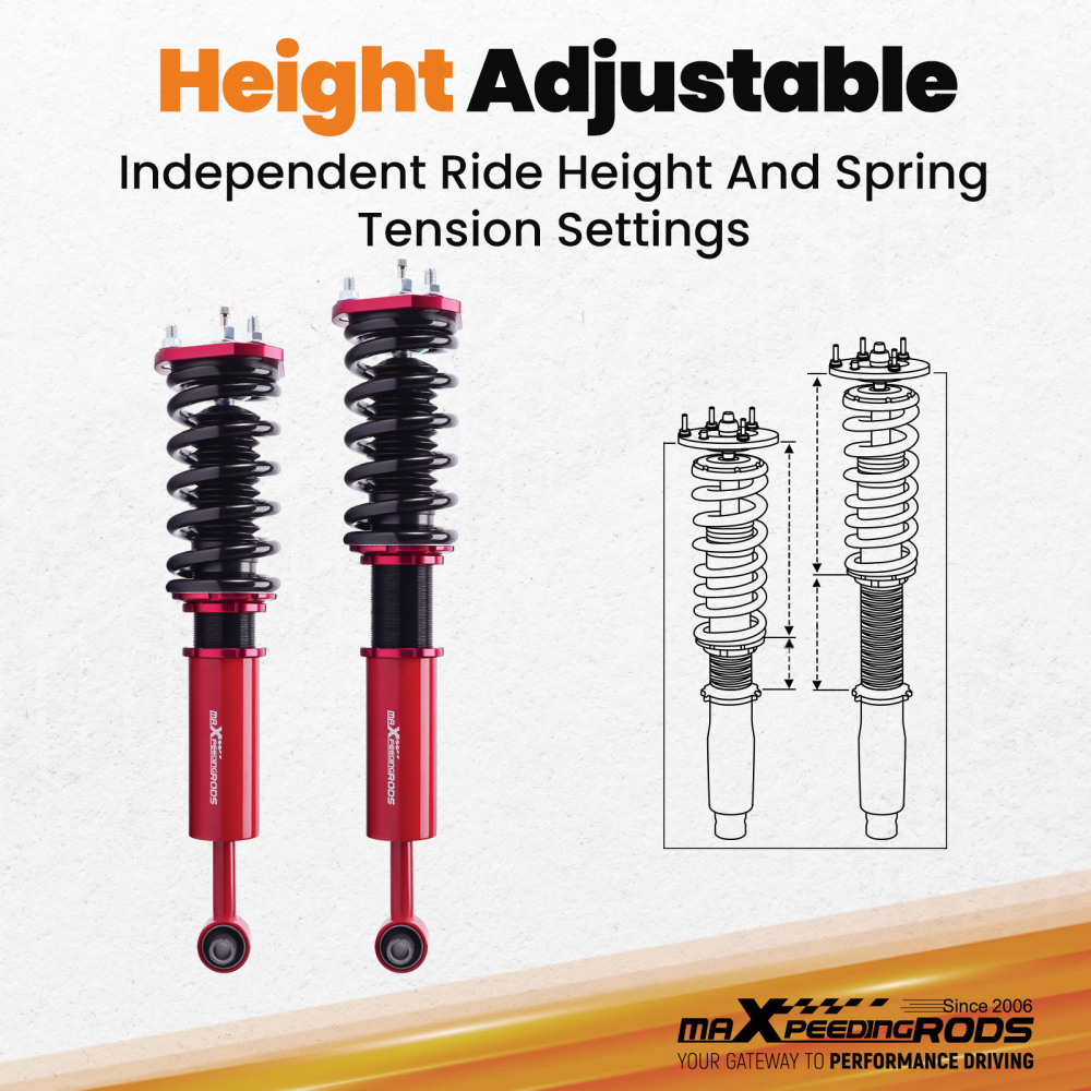 Racing Coilover Suspension Shocks Kits compatible for Lexus 07-11 GS350 06-13 IS250 IS350 lowering kit