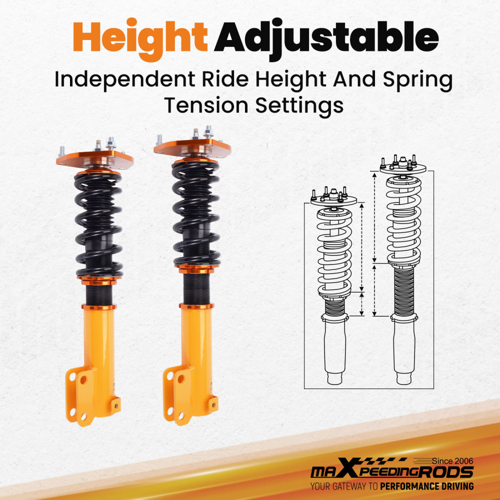 24 Ways Dampers Coilover Lowering Kit compatible for Mitsubishi Galant 99-03 Shock Absorber