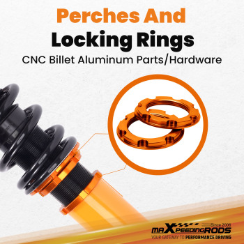 Coilover Lowering Kit compatible for Mitsubishi Galant 99-03 Adj. Height Shock Absorbers