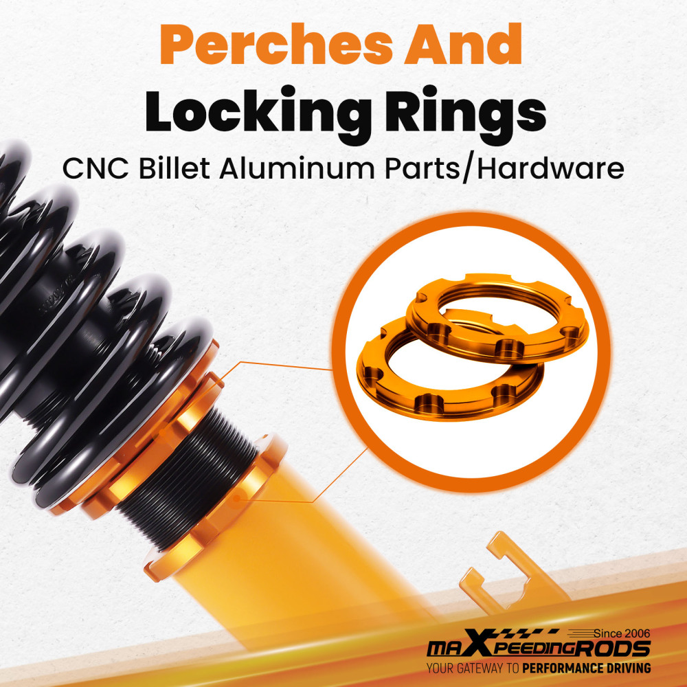 4X Ammortizzatore Sospensione Assetto Regolabile compatibile per Subaru Impreza GC8 TRE Lowering Kit