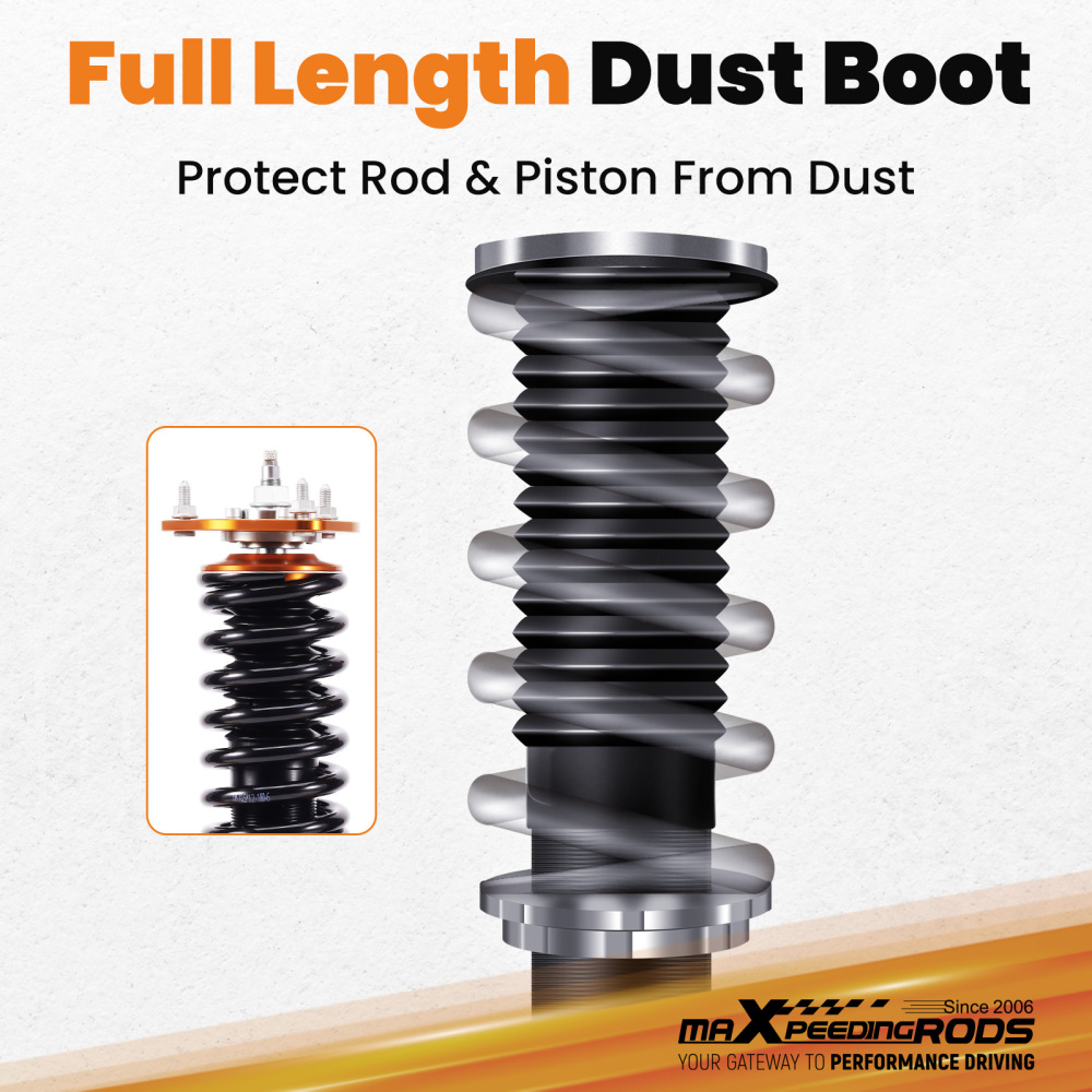 4X Ammortizzatore Sospensione Assetto Regolabile compatibile per Subaru Impreza GC8 TRE Lowering Kit