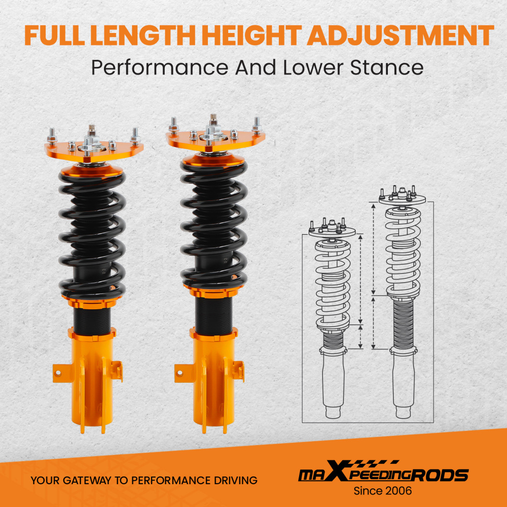 Compatible for Subaru Impreza GC8 24 Ways Adj. Damper 93-01 Tuning Coilovers Suspension Kit  lowering kit