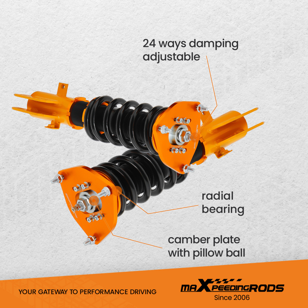 Compatible for Subaru Impreza GC8 24 Ways Adj. Damper 93-01 Tuning Coilovers Suspension Kit  lowering kit