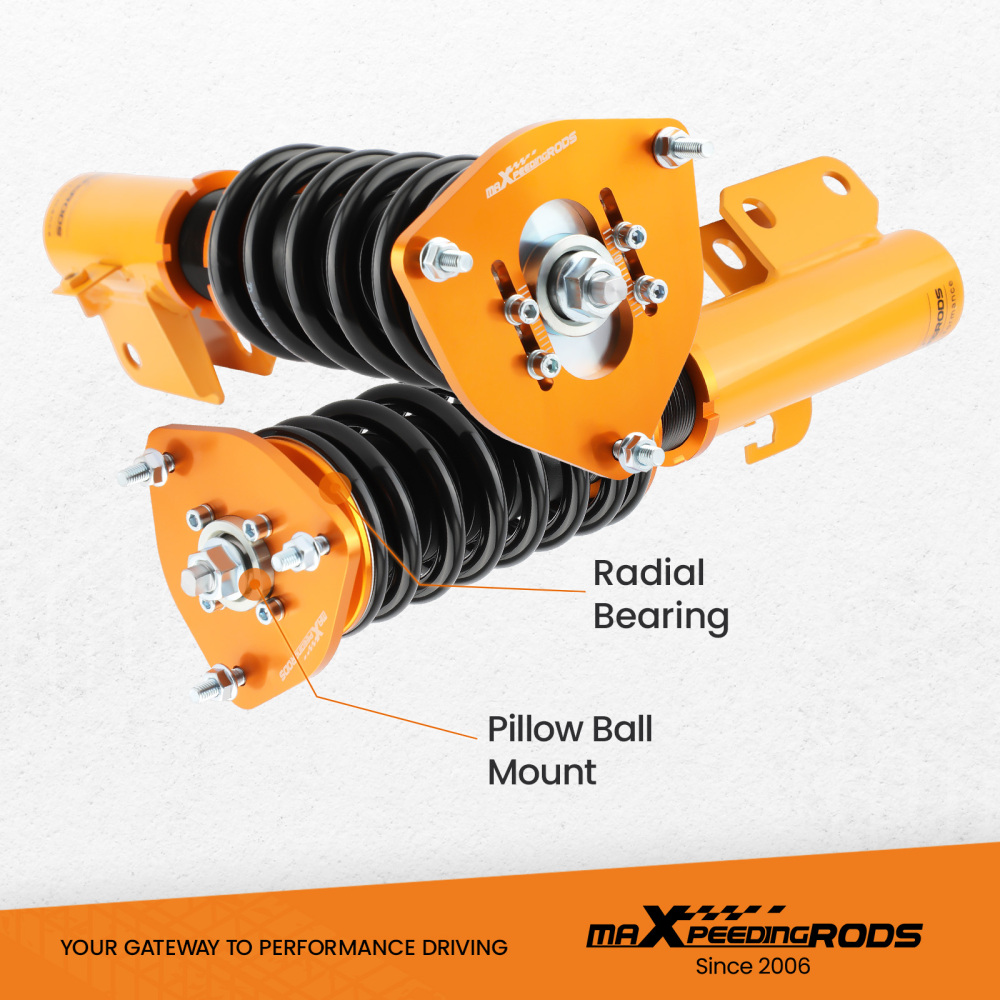 Compatible for Subaru Impreza GC8 1993- 2001 Camber Coilovers / Shock Absorber Suspension Kit Lowering Kit