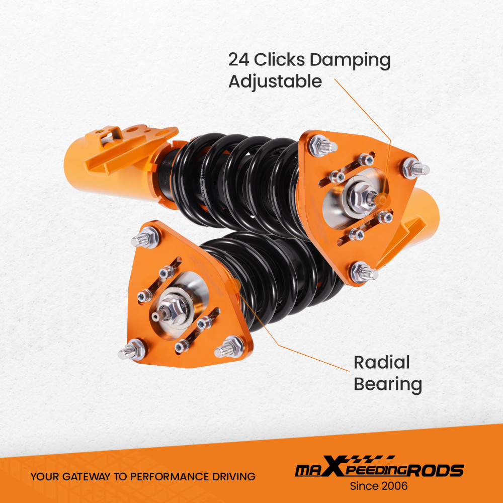 KIT Assetto Regolabile a Ghiera Ammortizzatore compatibile per Hyundai Génesis Coupé 2010-16