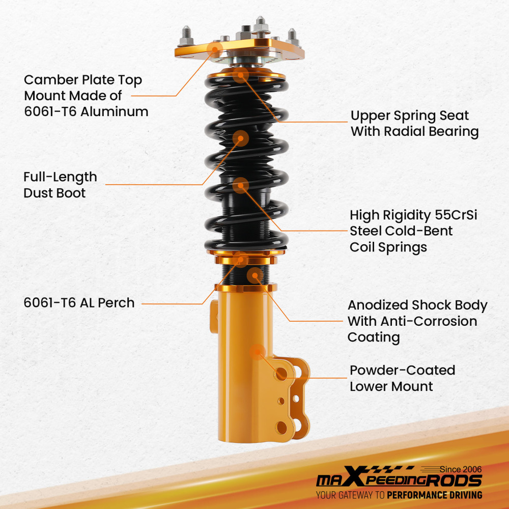 BR Coilover Set compatible for Hyundai Genesis 2011-2015 w/z Sway Bar Sales