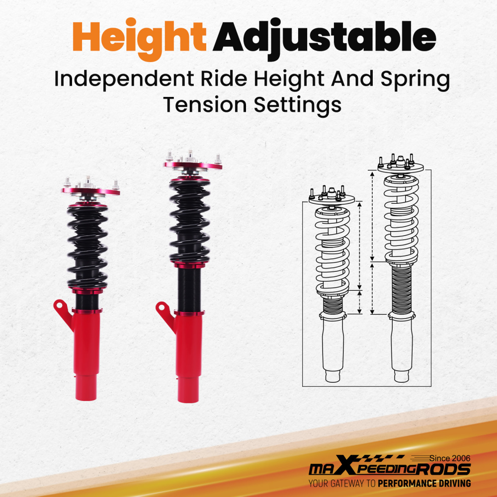 Coilover Suspension Lowering Kit compatible for Audi A3 S3 (8V) Mk3 2015-19 2.0 TDI quattro