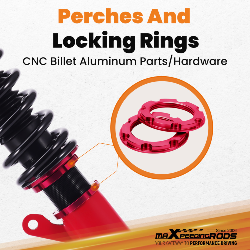 Amortisseurs Combinés Filetés compatible pour VW Golf VII 2015-2019 1.2 TSI 1.4 1.5 1.6 1.8