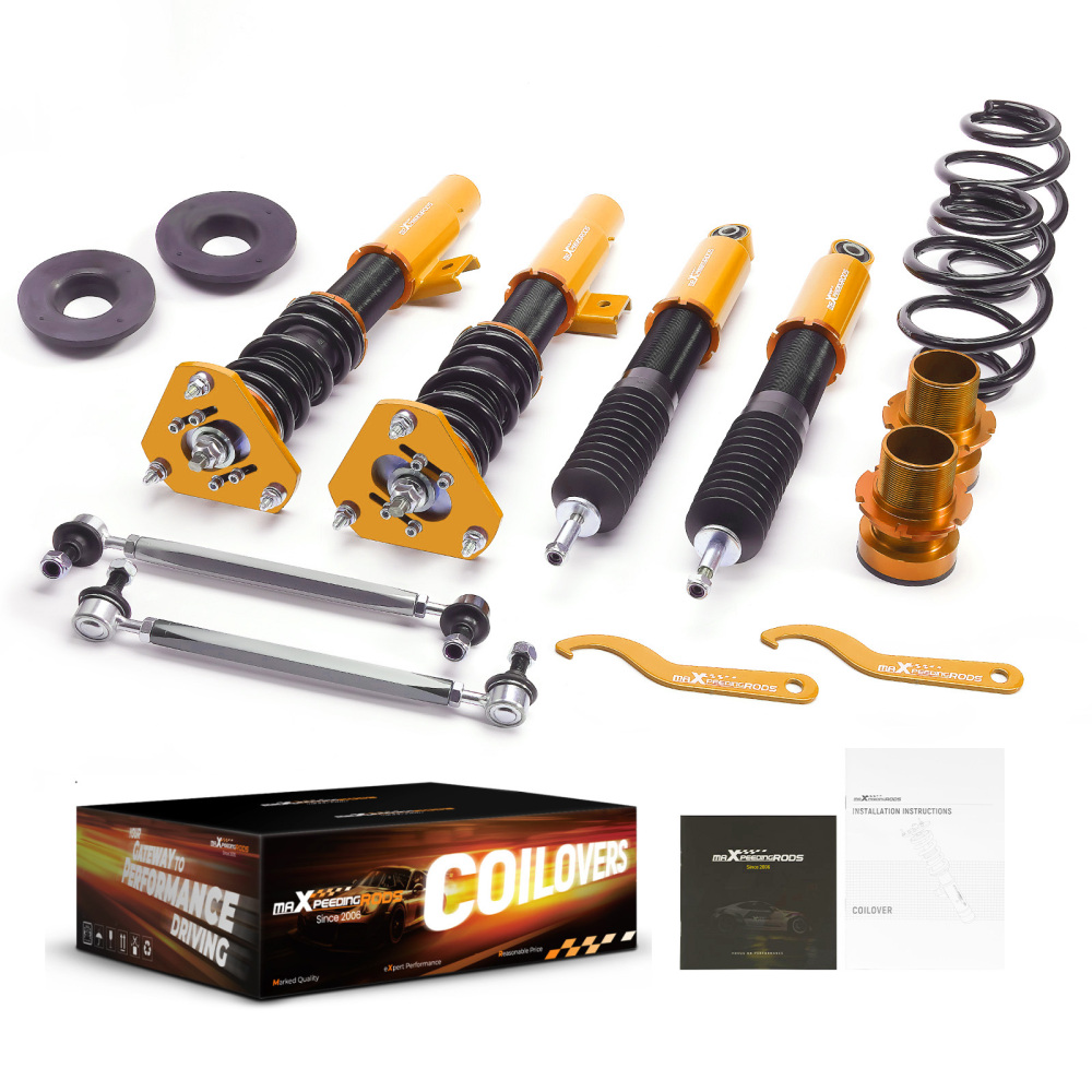 MaXpeedingrods 24 Way Coilover Suspension Kit compatible for Volkswagen Jetta MK5 MK6 06-17