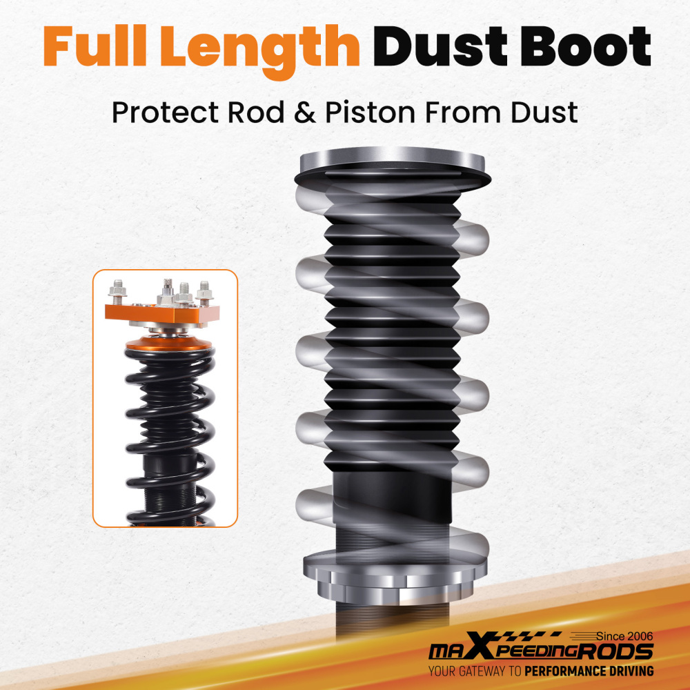 MaXpeedingrods 24 Way Coilover Suspension Kit compatible for Volkswagen Jetta MK5 MK6 06-17