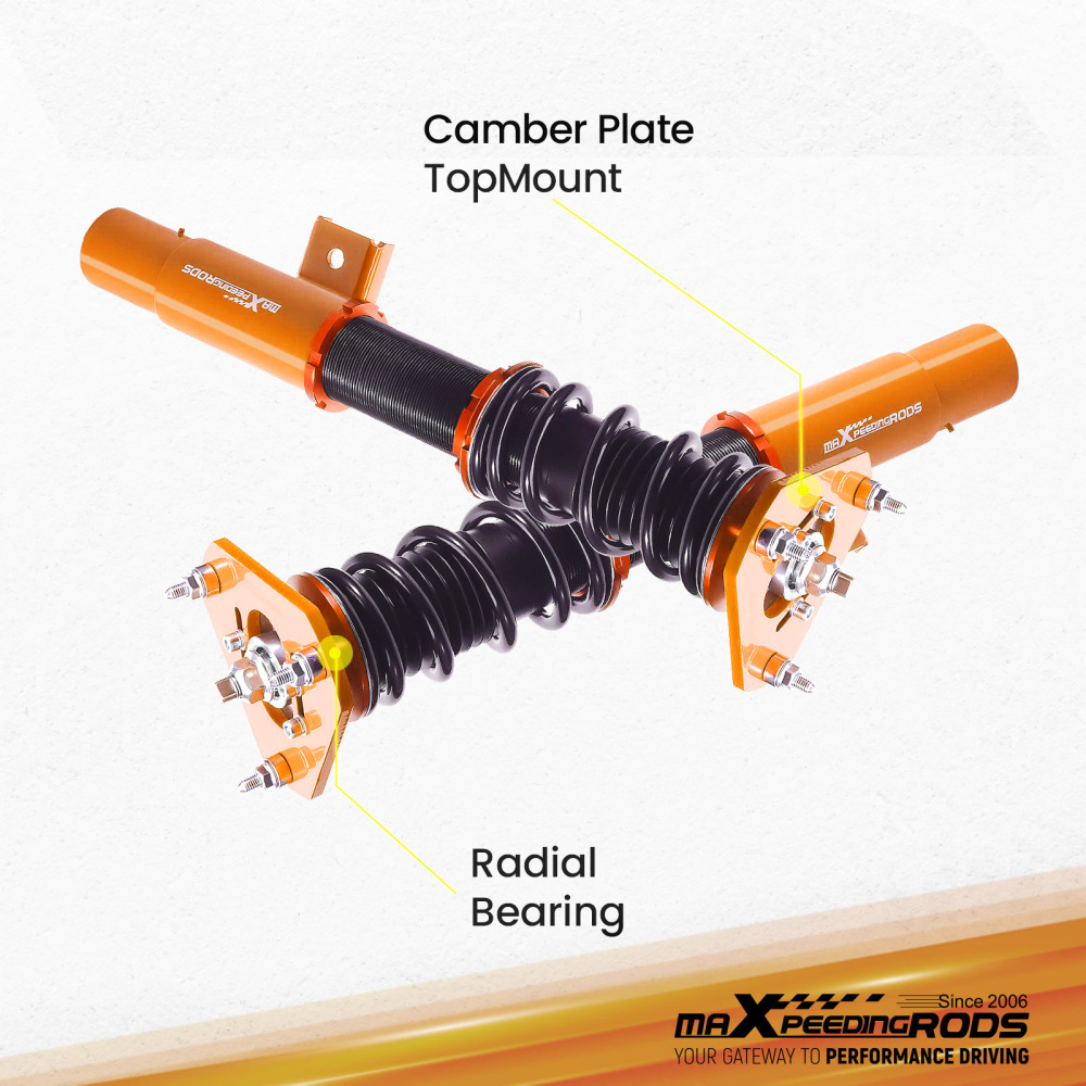 MaXpeedingrods 24 Way Coilover Suspension Kit compatible for Volkswagen Jetta MK5 MK6 06-17