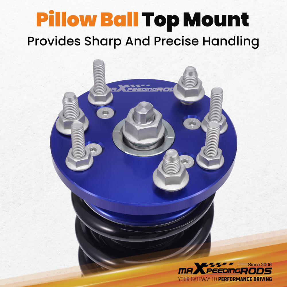 Height Adjust Coilover Kit compatible pour Honda Accord 2003-2007 Suspension Shock Strutskit d'abaissement