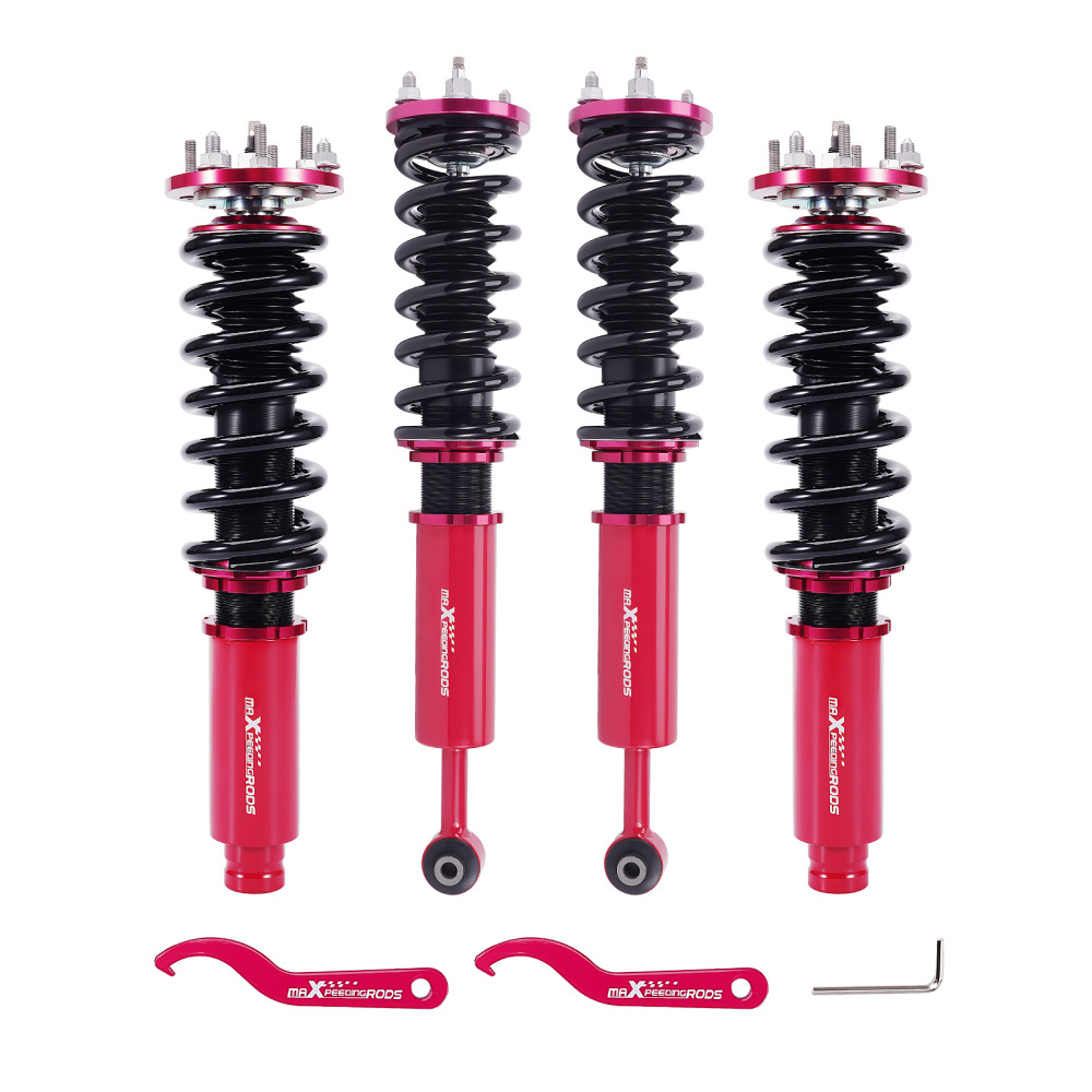 MaXpeedingrods Coilovers 24 Way Damper Struts Shocks Kit compatible for Honda Accord 03-07