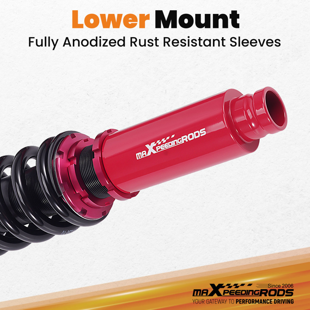 MaXpeedingrods Coilovers 24 Way Damper Struts Shocks Kit compatible for Honda Accord 03-07