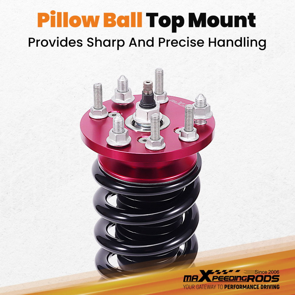 MaXpeedingrods Coilovers 24 Way Damper Struts Shocks Kit compatible for Honda Accord 03-07